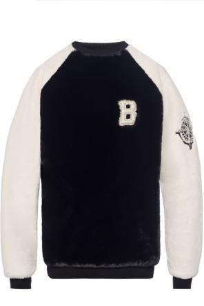 Futrzana bluza z naszytymi aplikacjami, zdjęcie 1 Futrzana bluza z naszytymi aplikacjami od Balmain